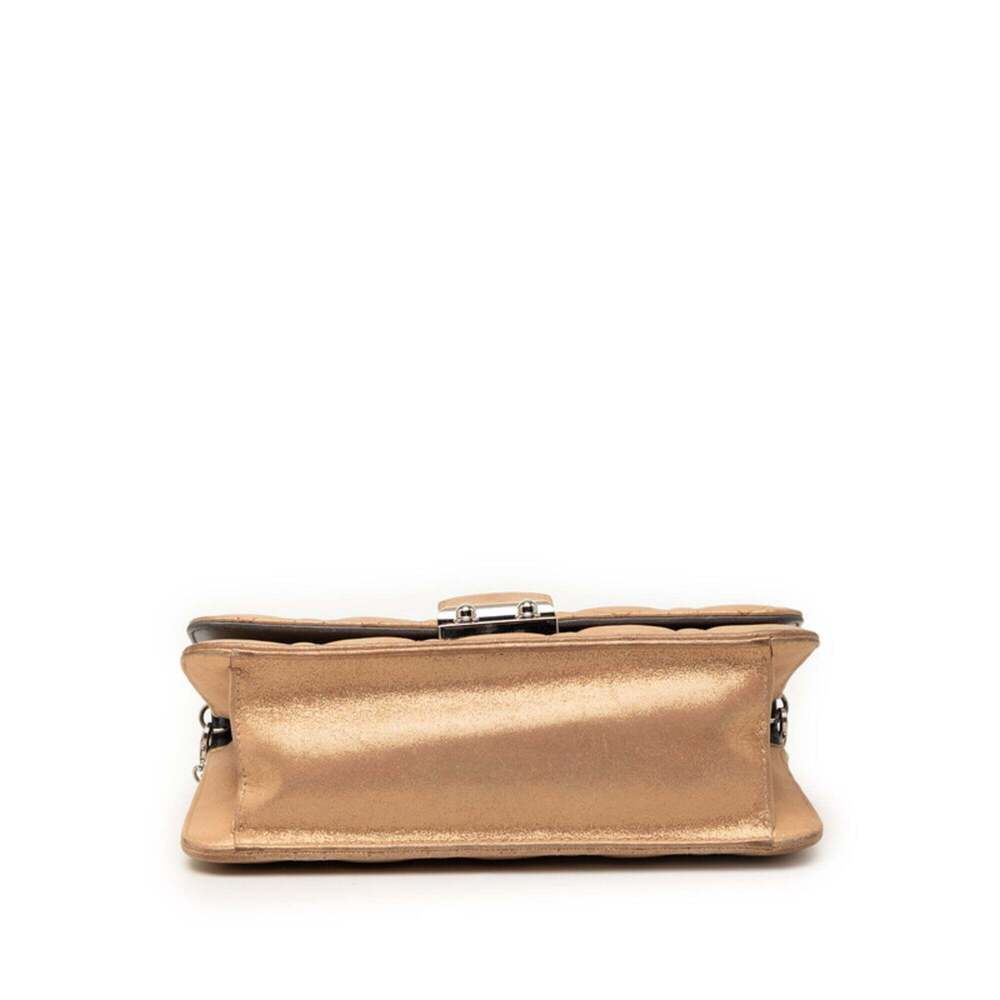 CHRISTIAN DIOR Gold Leather Shoulder Bag - Picture 3 of 7